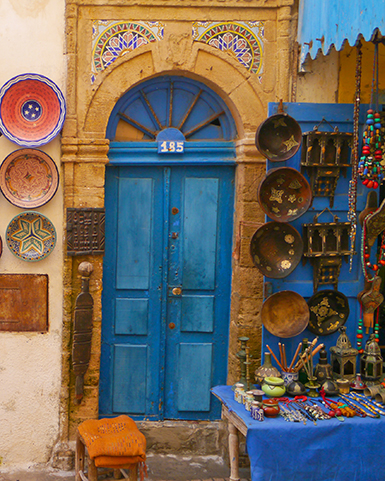 beautiful doorway in morocco