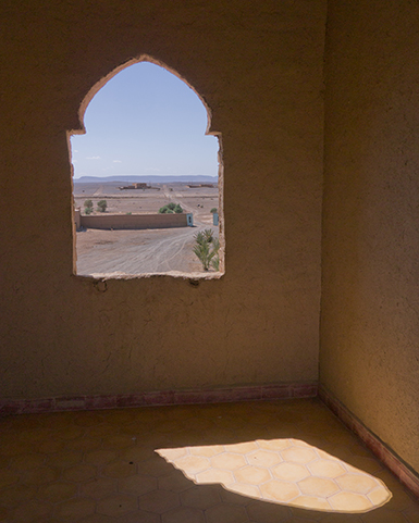 simple beautiful arch in window desert